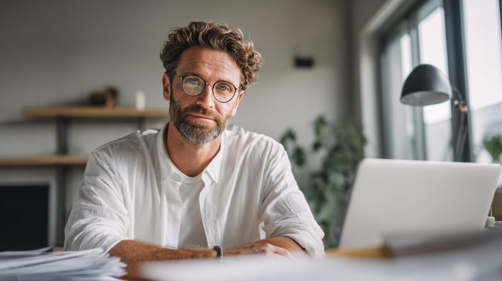 Rustige werkplek met overzicht administratie ondersteunt focus en grip op financiële zaken.